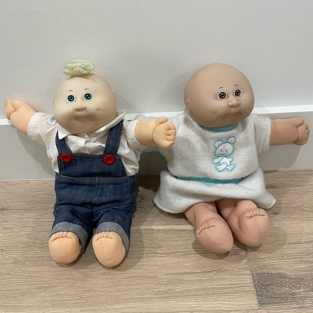 1978 1982 Cabbage Patch Kids Doll Xavier Roberts Baby Boy baby girl bundle